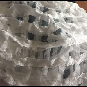 Black & White Patterned Infinity Scarf