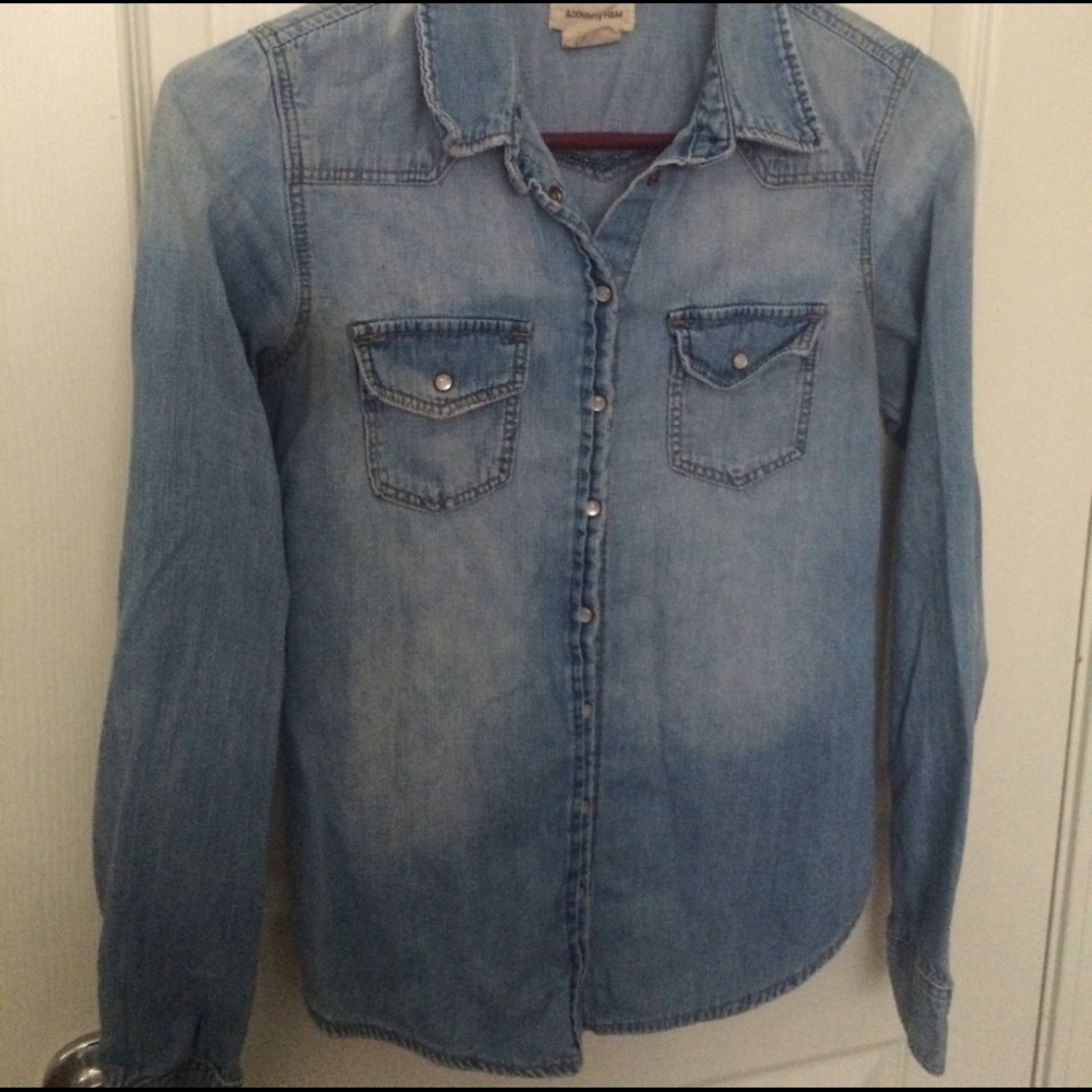 H&M denim blouse!