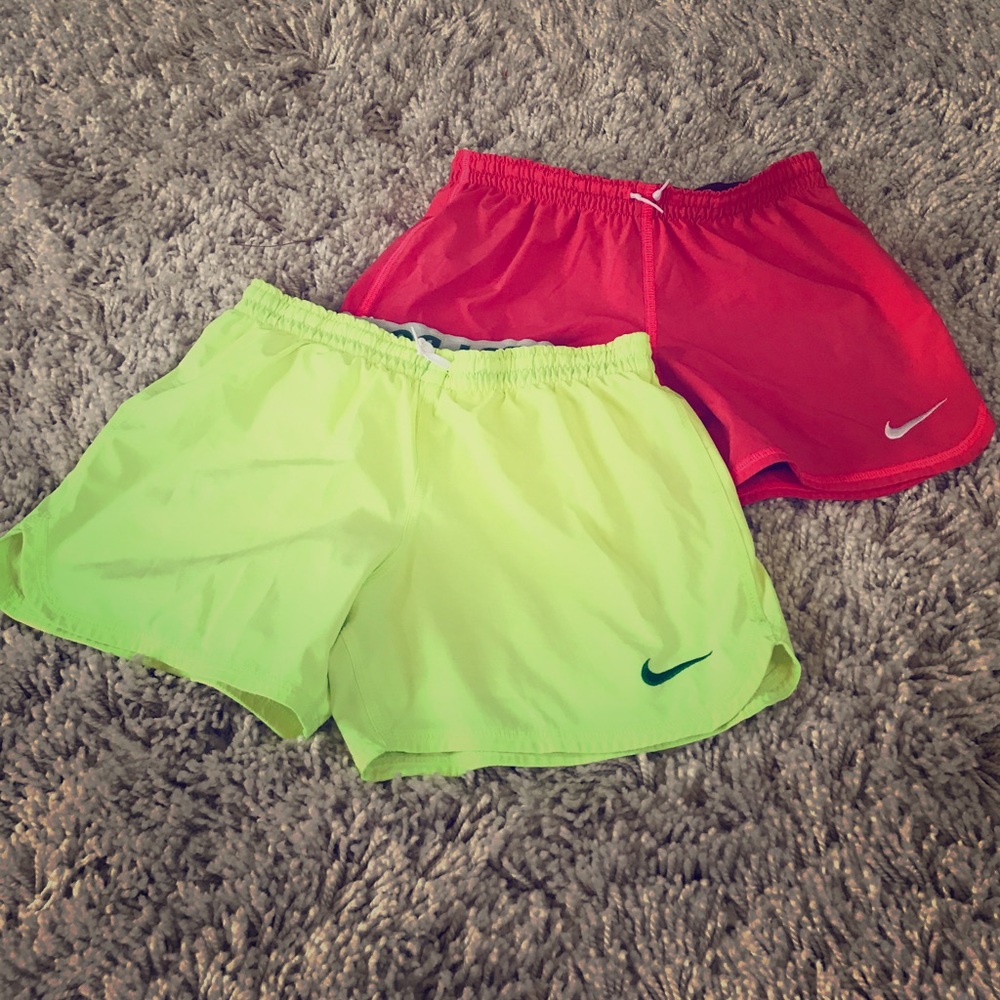 2 pair Nike dri-fit shorts