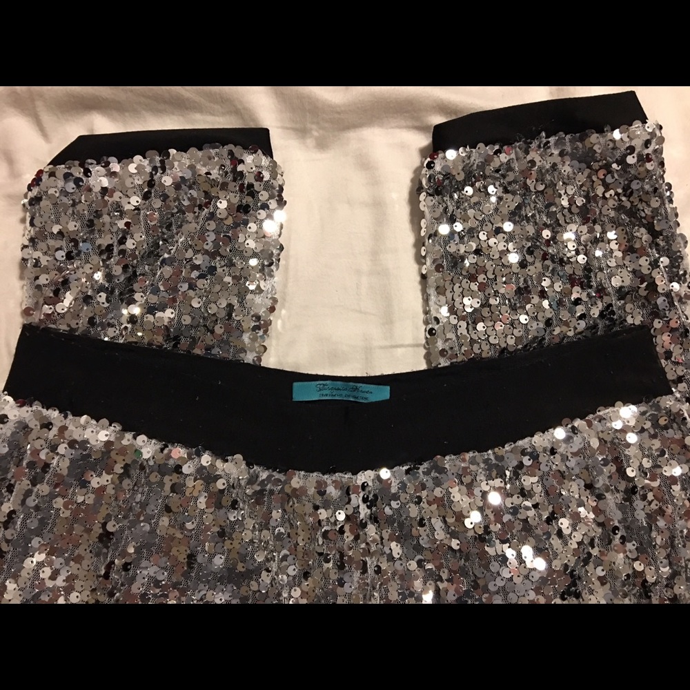 Silver Sequin Pants