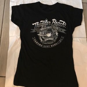 Fitted Biker T-shirt