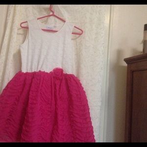 Children's Place White and Pink Dress Sz 12