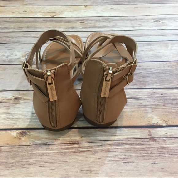 Beige Strappy Sandals - Picture 3 of 4