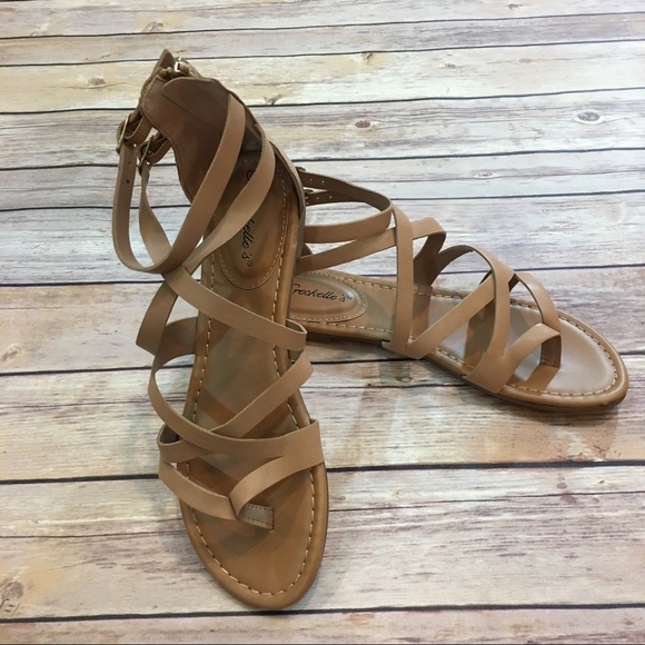 Beige Strappy Sandals - Picture 4 of 4