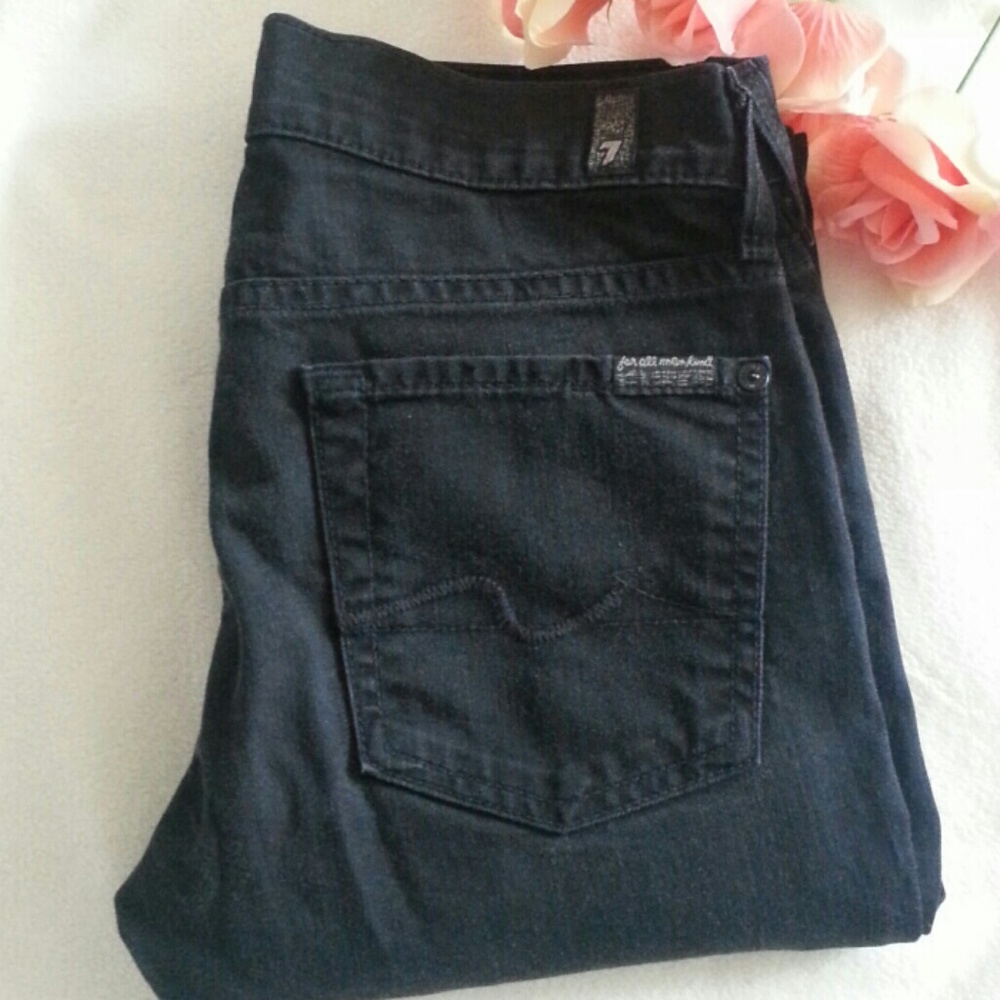 FINAL SALE 7 for all mankind Black Jeans 24