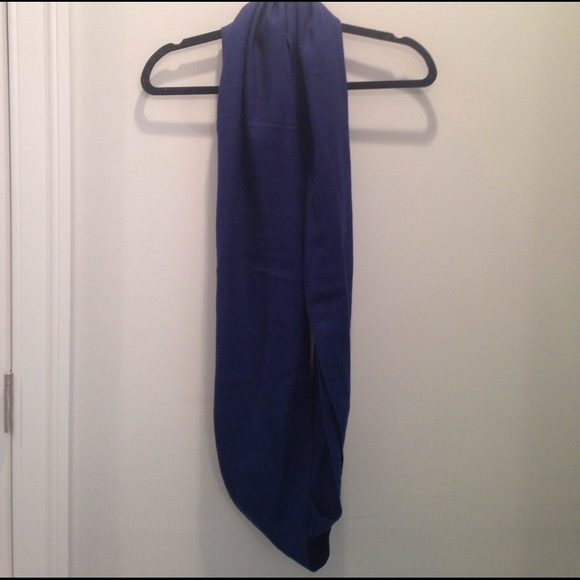 Royal Blue Infinity Scarf - Picture 2 of 3
