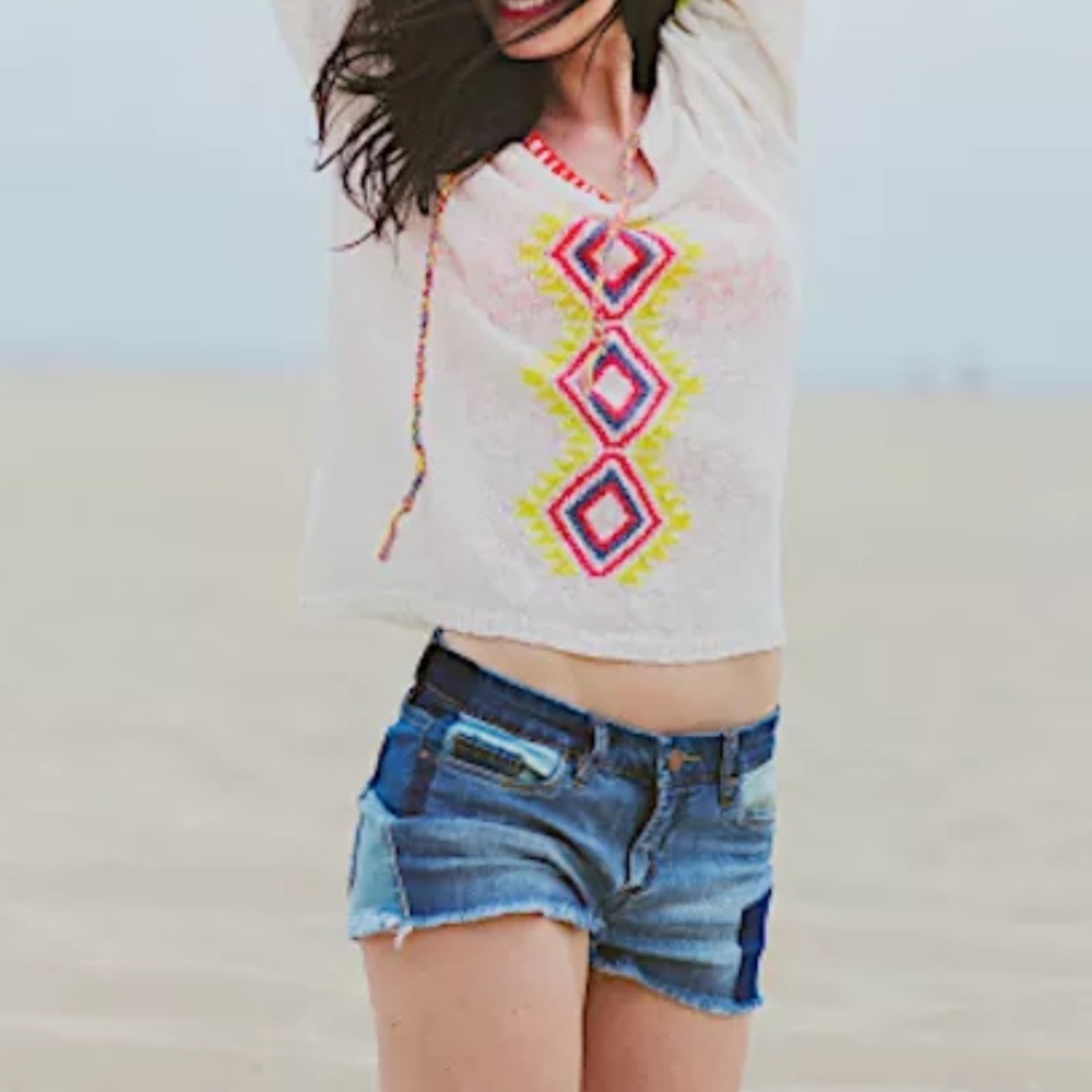 PATTERNED SWEATER Oversized Bohemian Layering Top - Picture 3 of 6