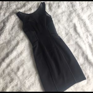 Black Sweetheart Mesh Dress