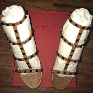 Rockstud Block Heel Sandal