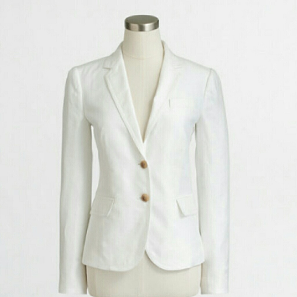 J. Crew White School Boy Blazer size 2.