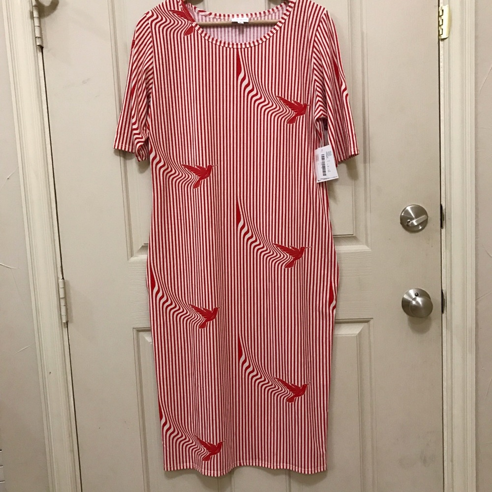 Gorgeous unique lularoe Julia dress (XL)
