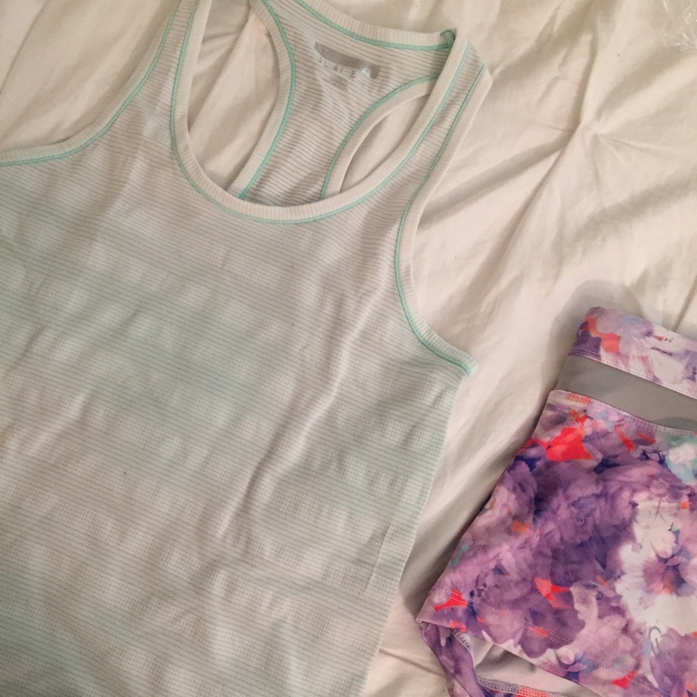 Striped Workout Tank Top