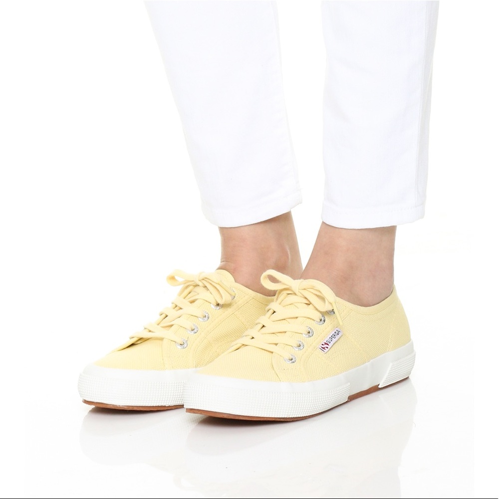 Superga in baby yellow color