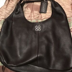 Dark brown coach purse