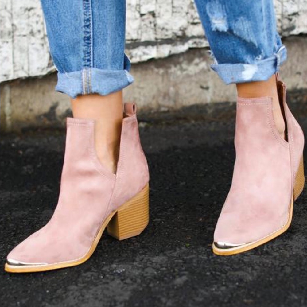 Rose bootie. Brand new. Super cute. Heeled bootie