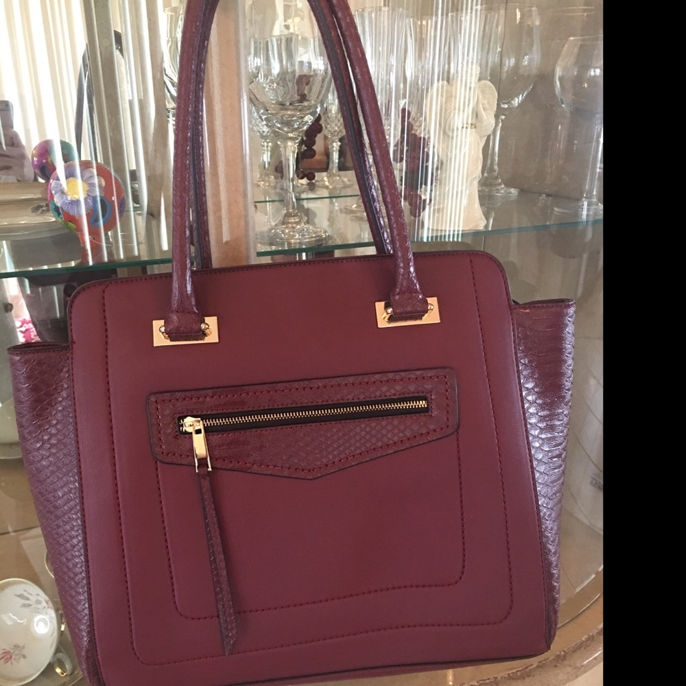 Sole society maroon handbag