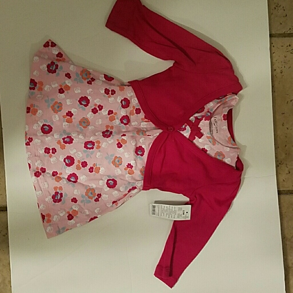 Baby girl 12 month dress with cardigan