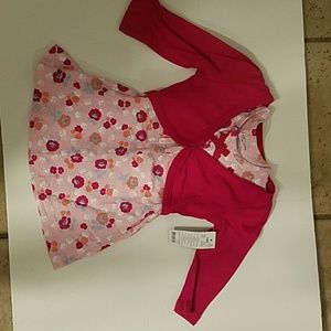 Baby girl 12 month dress with cardigan