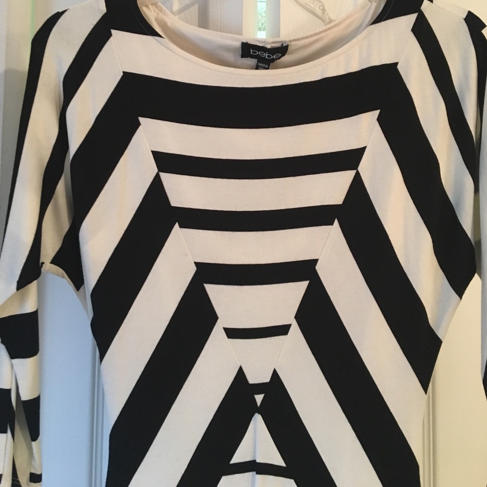 Black and beige dress - Picture 2 of 3