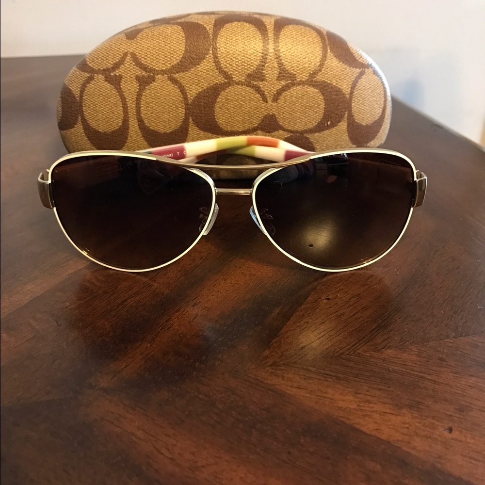 Brand new Coach aviator sunglasses