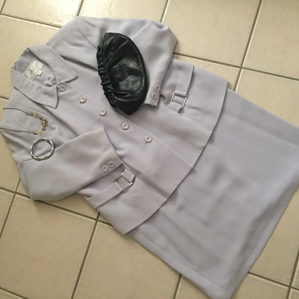 Lord & Taylor Lavender  Skirt Suit