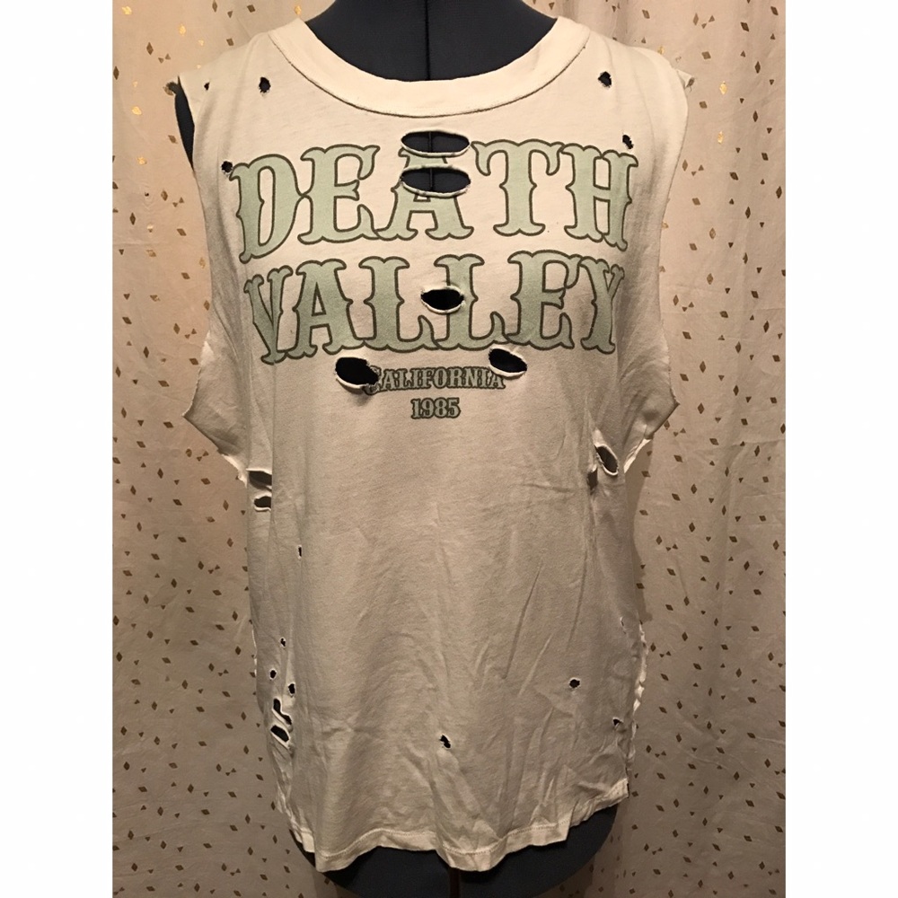 SOLD Death Valley Torn Muscle Tee