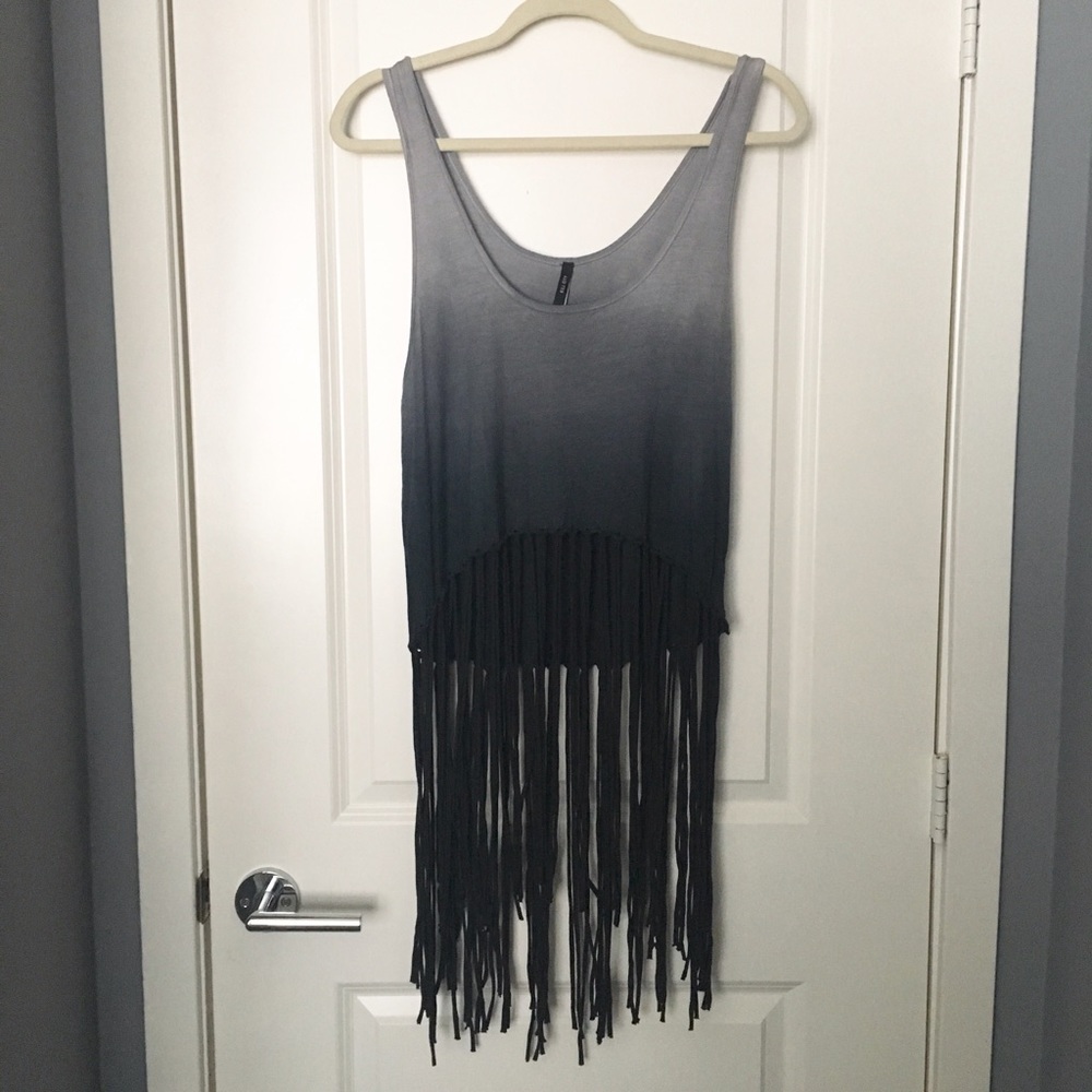 Kill city ombré tank with fringe