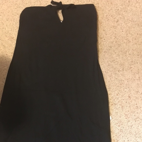 Strapless Black maxi women's dress - Picture 1 of 3
