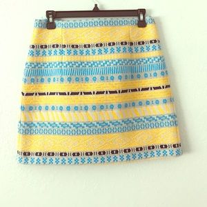 Zara Aztec print woven skirt