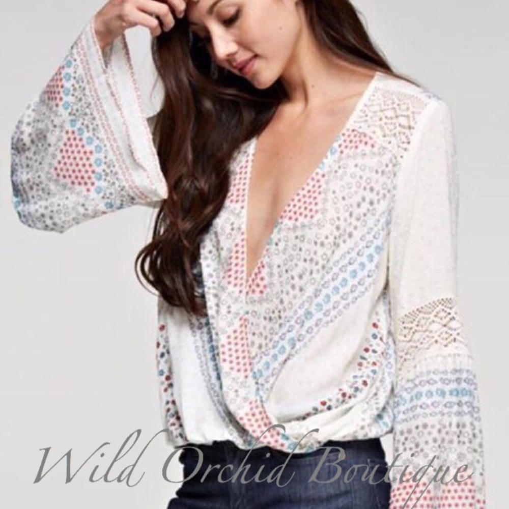 LOVESTITCH Open Drape Blouse