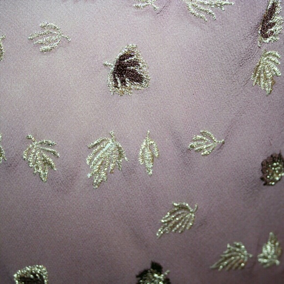 ■SOLD■ Rebecca Taylor Mauve Embroidered Slip Dress - Picture 6 of 6