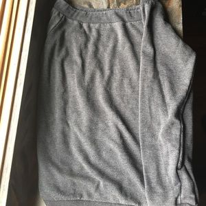 Gray Off the Shoulder Sweater