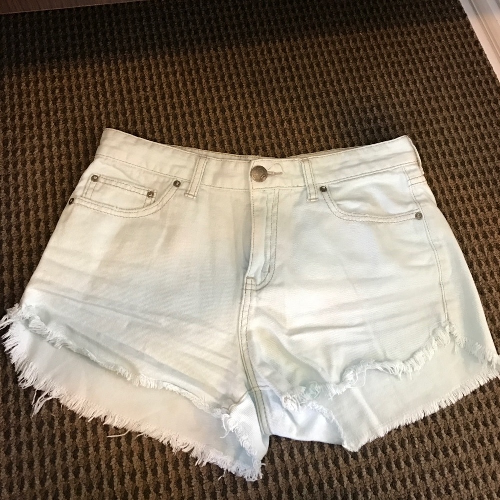 Free people baby blue shorts