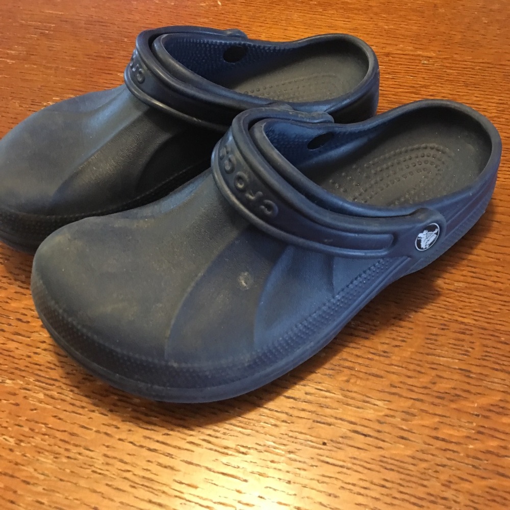 Navy Crocs
