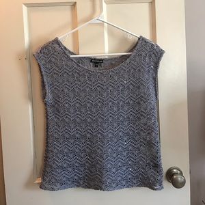 Express Crochet Knit Top