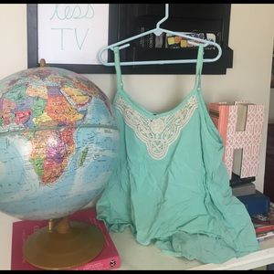 Teal mini top