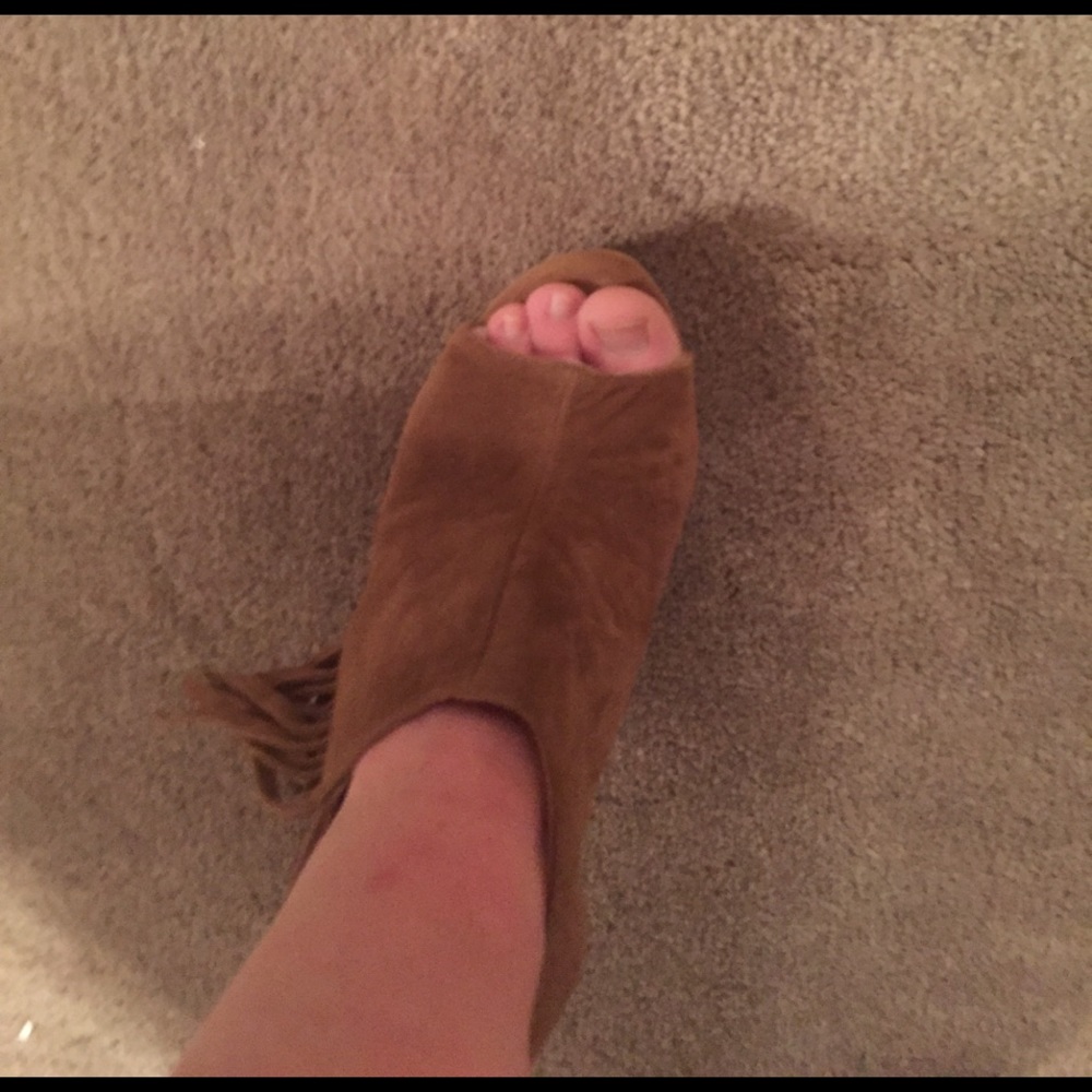 Faux Suede Wedges - Picture 2 of 6