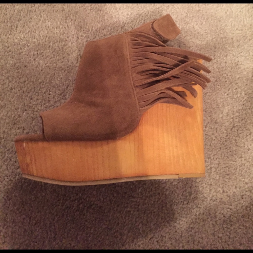Faux Suede Wedges - Picture 6 of 6