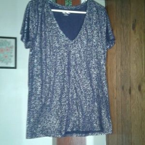 NWOT Navy tee with silver specks