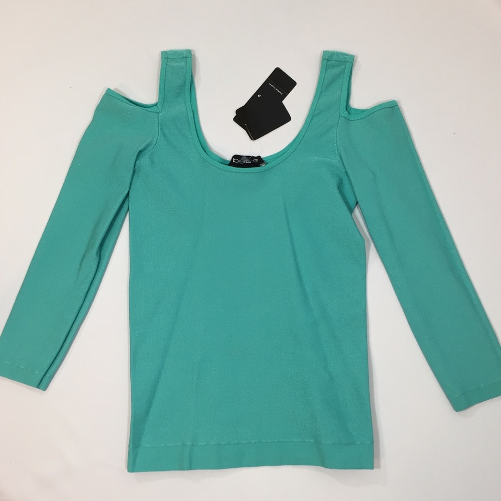 NWT bebe Open Shoulder Top