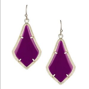 Kendra Scott Alexandra Earrings in Purple Jade