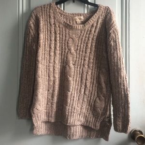 Pure Rebel Knit beige sweater