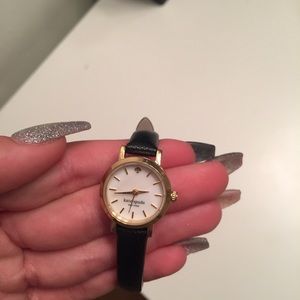black and gold kate spade watch