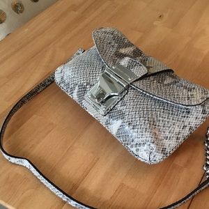 Michael Kors snakeskin clutch/ small bag