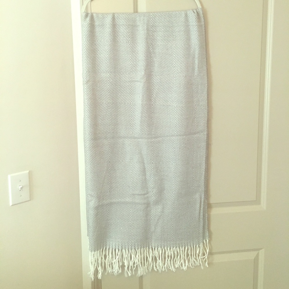 Light Blue Ann Taylor Blanket Scarf