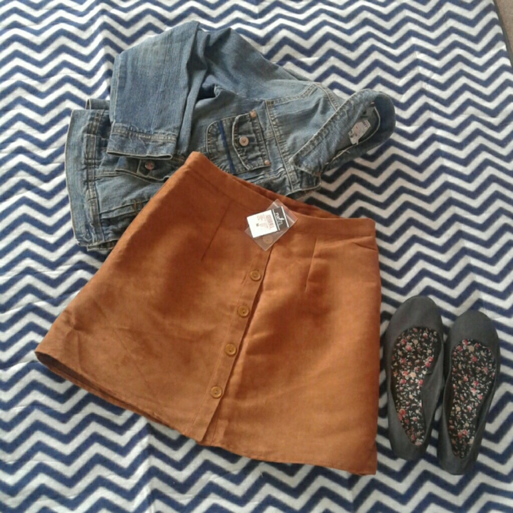 Suede Button Down Shirt