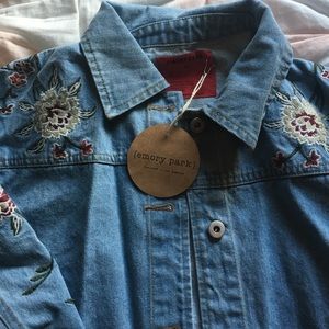 Embroidered denim jacket! Never been worn!