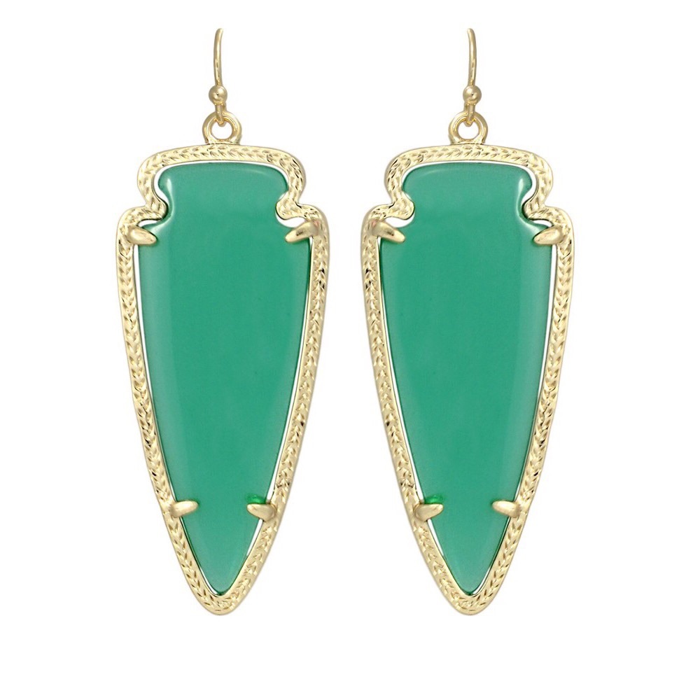 Kendra Scott Green Skylar Earrings
