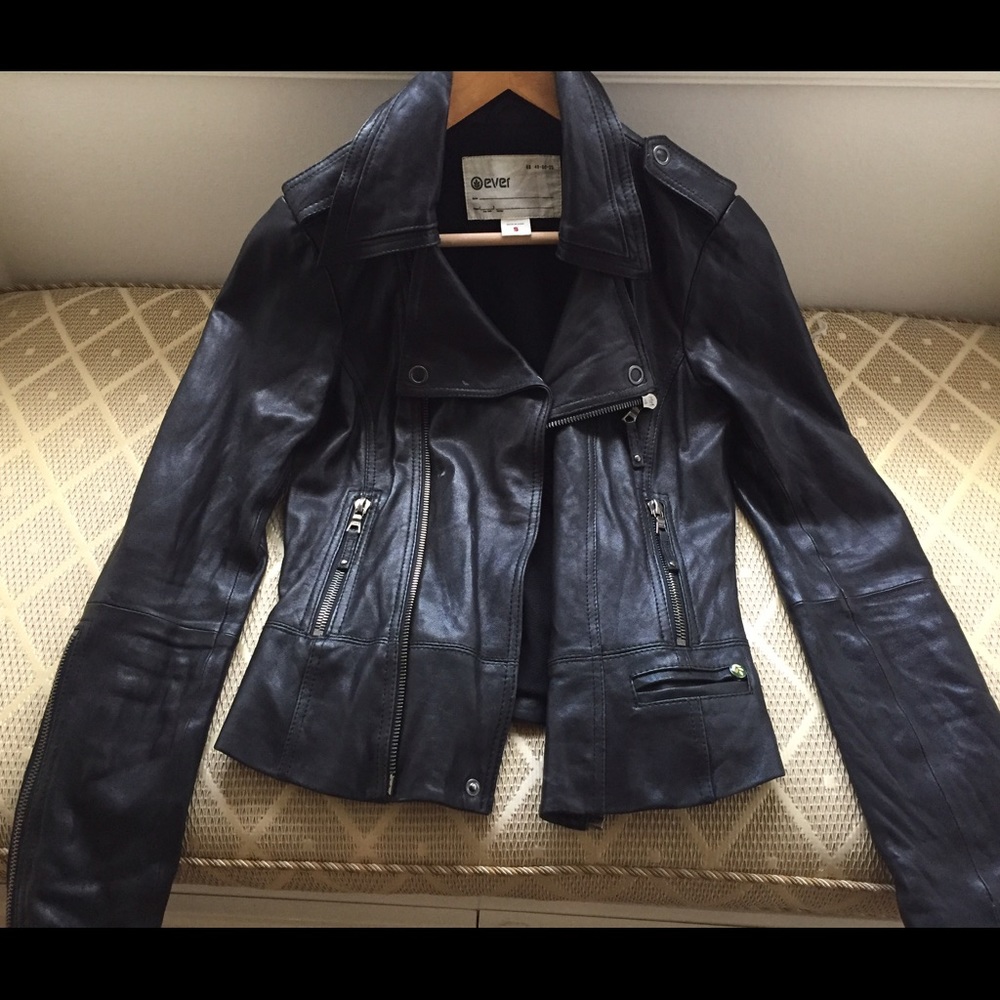 Ever Black Leather Jacket