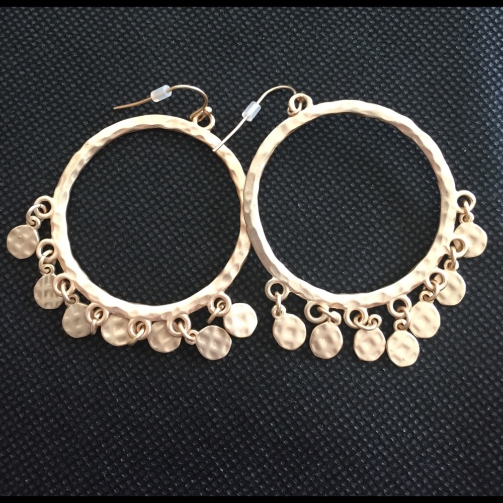 Gold earrings